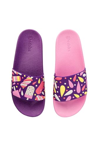 Dedoles Badeschuhe & Hausschuhe viele lustige Designs Bücher Kaffee Katze Party Pizza Dackel Fuchs Panda Delfin Geschenk, Farbe: Eis in der Sommerhitze, Gr.: 38 EU von Dedoles