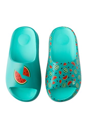 Dedoles Badeschuhe & Hausschuhe viele lustige Designs Bücher Kaffee Katze Party Pizza Dackel Fuchs Panda Delfin Geschenk, Farbe: Saftige Wassermelonen (Chunky Slides), Gr.: 30 EU von Dedoles