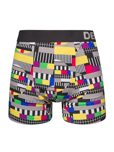 Dedoles Boxershorts Herren & Jungen Unterwäsche Trunks Baumwolle lustige Designs Dinosaurier Hamster Spiele Maulwurf Geschenk, Farbe Mehrfarbig, Motiv Testbild Unterhose, Gr. 3XL von Dedoles