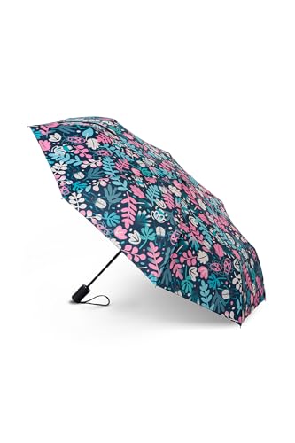 Dedoles Regenschirm Automatisch Unisex Damen Herren Sturmfest Taschenschirm Hochwertiger lustige Designs Regenbogen Schmetterlinge von Dedoles