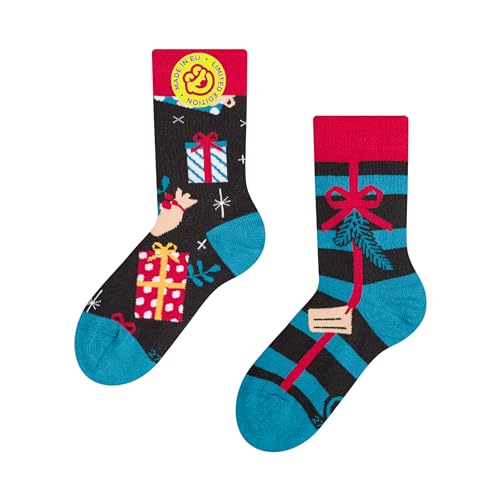 Dedoles Socken Regular normale Höhe Unisex Damen Herren Baumwolle viele lustige Designs Weihnachtssocken 1 Paar, Farbe Mehrfarbig, Motiv Weihnachtsgeschenke, Gr. 35-38 von Dedoles