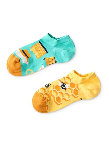 Dedoles Socken Unisex Damen Herren & Kinder Baumwolle viele lustige Designs 1 Paar Geschenk links rechts verschieden, Farbe: Mehrfarbig, Motiv: Imker Sneakersocken, Gr. 39-42 von Dedoles