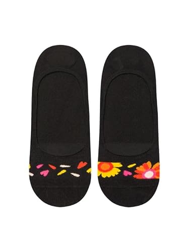 Dedoles Socken Unisex Damen Herren & Kinder Baumwolle viele lustige Designs Fussball Geschenk links rechts verschieden, Farbe: Schwarz, Motiv: Liebt mich, liebt mich nicht (Füßlinge), Gr. 35-38 von Dedoles