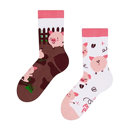 Good Mood Unisex Kids Socken Happy Pigs 27-30 von Dedoles