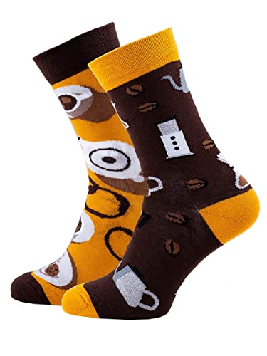 Many Mornings Unisex Socken Coffee Lover , Mehrfarbig, (43-46 EU) von Dedoles