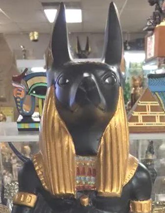 Große Gott Anubis Statue Belaubt Made in Ägypten 21Inches Groß Made von DeeEgypt