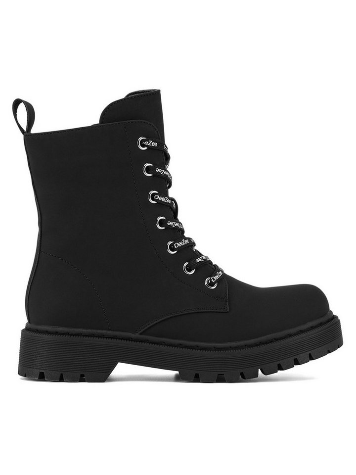 DeeZee DeeZee Schnürschuhe Mädchen CS5587-16 Schwarz Schnürschuh von DeeZee