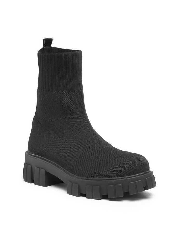 DeeZee DeeZee Stiefeletten Damen WS5553-11 Schwarz Stiefelette von DeeZee