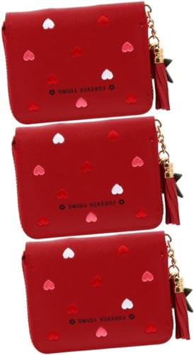 Kartenetui, kleine Geldbörsen, Portemonnaie mit Trompetenständer, rosa Clutch-Geldbörse, Damen-Geldbörsen, niedliche Karten, Münzen, Geldbörse, Damen-Geldbörsen, Geldbörse for Teenager und Mädchen, ro von DeeboW