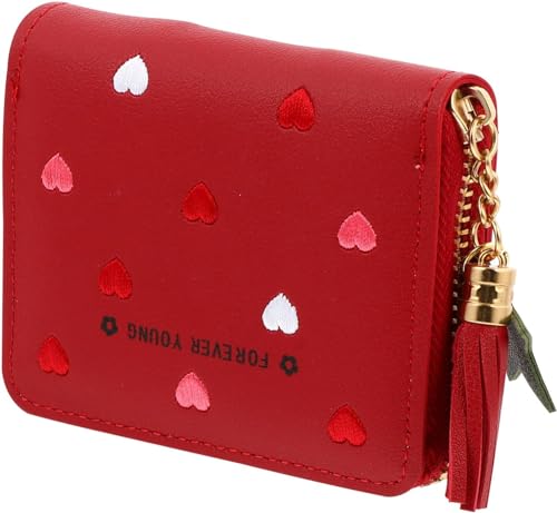 Kartenetui, kleine Geldbörsen, Portemonnaie mit Trompetenständer, rosa Clutch-Geldbörse, Damen-Geldbörsen, niedliche Karten, Münzen, Geldbörse, Damen-Geldbörsen, Geldbörse for Teenager und Mädchen, ro von DeeboW