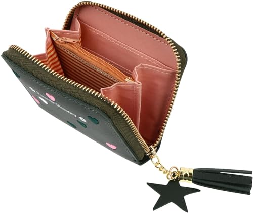 Kartenetui, kleine Geldbörsen, Portemonnaie mit Trompetenständer, rosa Clutch-Geldbörse, Damen-Geldbörsen, niedliche Karten, Münzen, Geldbörse, Damen-Geldbörsen, Geldbörse for Teenager und Mädchen, ro von DeeboW