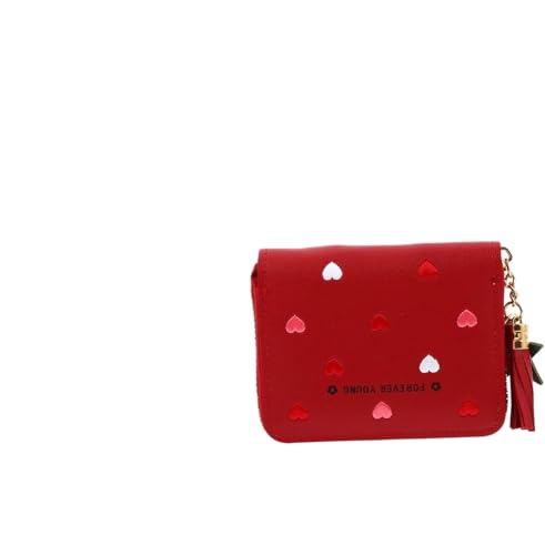 Kartenetui, kleine Geldbörsen, Portemonnaie mit Trompetenständer, rosa Clutch-Geldbörse, Damen-Geldbörsen, niedliche Karten, Münzen, Geldbörse, Damen-Geldbörsen, Geldbörse for Teenager und Mädchen, ro von DeeboW