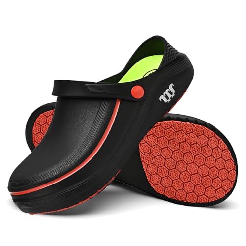 Ataigra Torrey Classic Gesundheits Clogs mit Rutschschutz - Wasserdichte Atmungsaktive Küchenschuhe für Damen und Herren, Ergonomische Fußgewölbestütze, Leichte Sicherheitsschuhe bei Langem Stehen von Deedlite