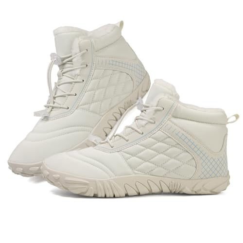 Deedlite Barfußschuhe Damen Winter, Extrem Warme Gefütterte, Winterschuhe Herren Wasserdicht, Outdoor Winterstiefel von Deedlite