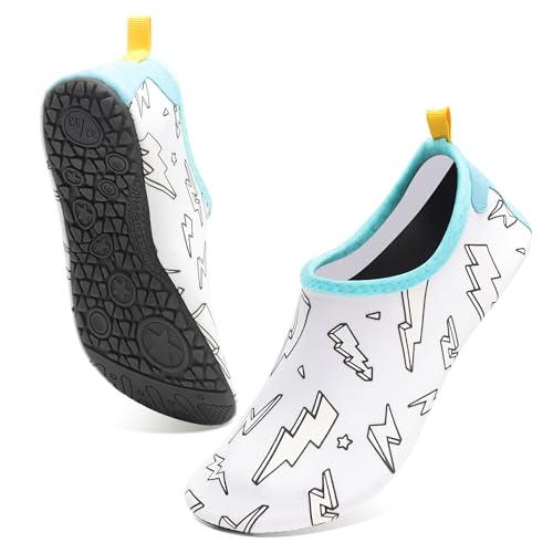 Deedlite Farbwechsel Badeschuhe Kinder, Magisch Wasserschuhe Kinder, Schwimmschuhe für Junge Mädchen Strandschuhe Sommer von Deedlite