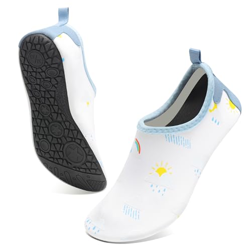 Deedlite Farbwechsel Badeschuhe Kinder, Magisch Wasserschuhe Kinder, Schwimmschuhe für Junge Mädchen Strandschuhe Sommer von Deedlite