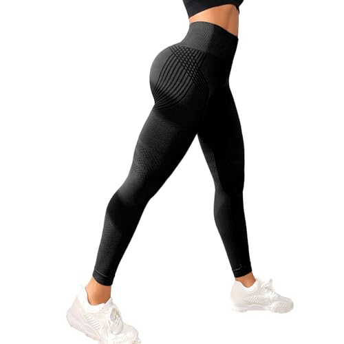 Define Body Leggings Doletics, Anti Cellulite Leggings Doletics 3 D, Shaping Leggings Gegen Cellulite für Damen（Schwarz-M ） von Deedlite