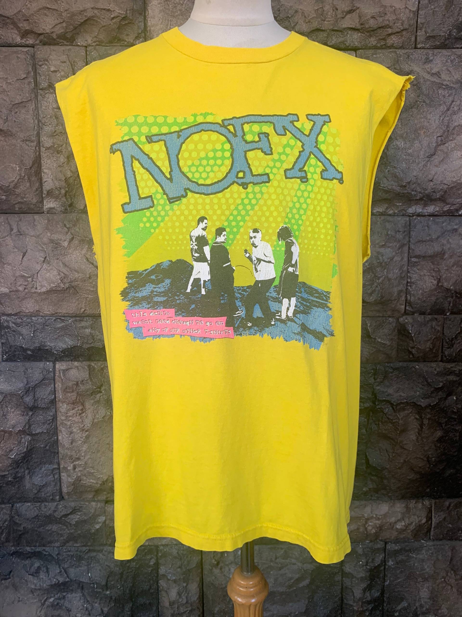 Vintage 90Er Jahre Nofx Ärmelloses Band-T-Shirt von DeejaArt