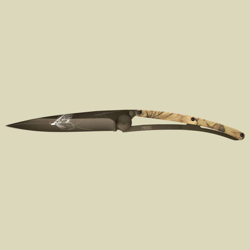 Deejo Taschenmesser 37g Schwarz Braun Camo Größe one size Farbe Silver Wilkinson von Deejo
