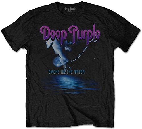 Deep Purple Herren T-Shirt Schwarz Schwarz Gr. M, Schwarz von Deep Purple