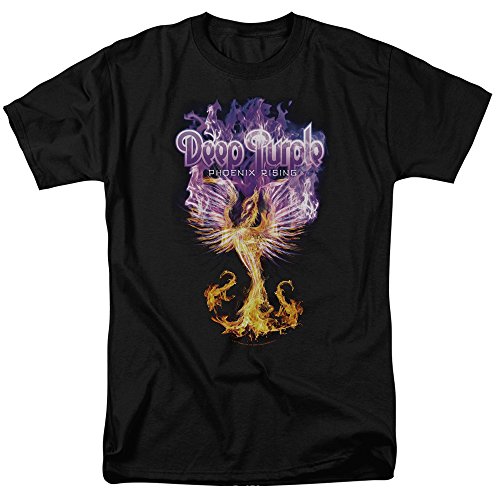 Deep Purple - - Phoenix steigendes T-Shirt für Männer, Medium, Black von Deep Purple