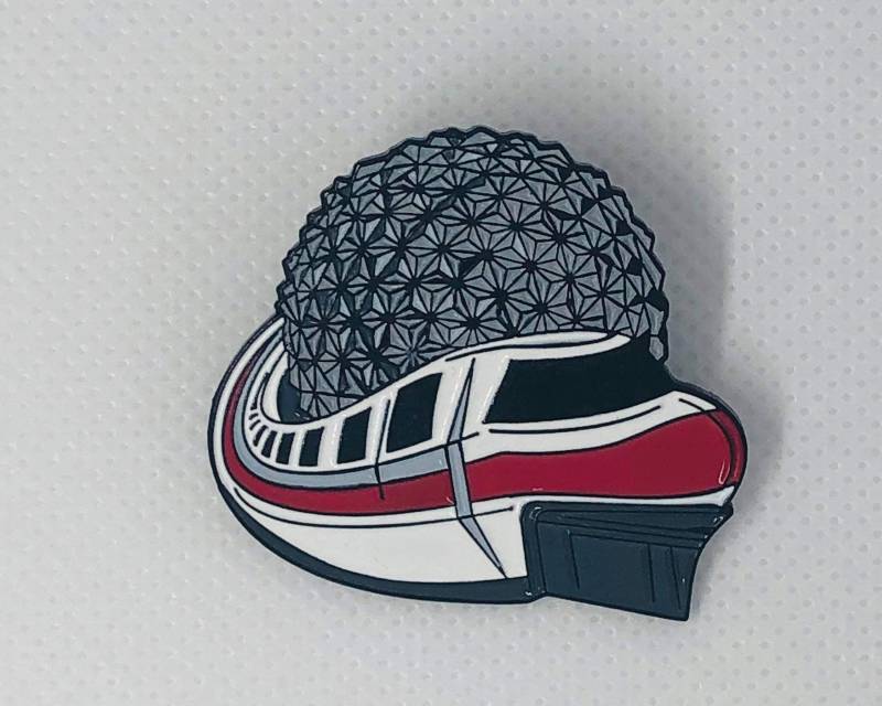 Monorail To Tomorrow 2'' Verschluss Rückwand Enamel Pin von DeepDiveApparel