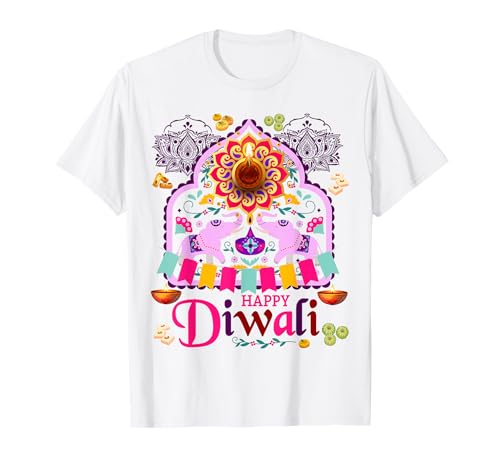 Happy Diwali Festival Outfit Idee für Frauen & Hindu-Deepaval T-Shirt Happy Diwali Festival Outfit Idee für Frauen & Hindu-Deepaval T-Shirt von Deepaval Diwali Fancy Dress Outfit Ideas For Kids