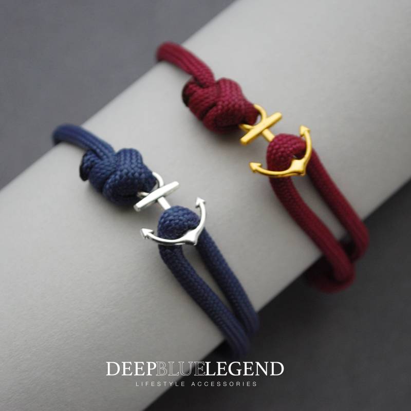 His & Hers Anker Armbänder Set Mit 2 Armbändern Geschenk Für Paare Armband Freundschaftsarmband Jahrestag Geburtstag Valentinstag von Deepbluelegend