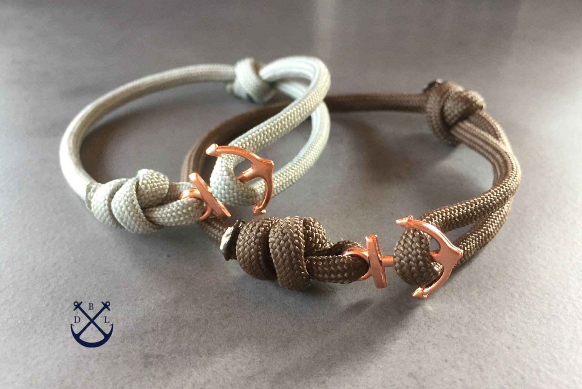 Paar Rose Gold Anker Armbänder Set 2 Herren Damen Geschenk Seine & Sie Armband Liebesarmband Schmuck von Deepbluelegend