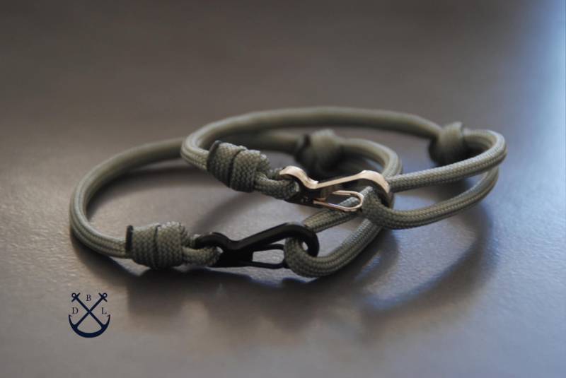 Paare Spangen Armbänder Set 2 Silber Grau Herren Damen Geschenk Seine Und Sie Schmuck Liebe von Deepbluelegend