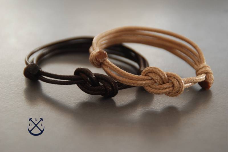 Seine Und Ihre Acht Knoten Armbänder 2Er Set Herren Damen Paare Geschenk Armband Liebesarmband Schmuck von Deepbluelegend