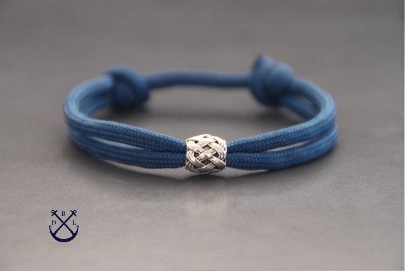 Wählen Sie Ihre Farbe Antike Silber Gewebte Perle Armband Jeans Blau Seil Herren Und Damen Minimalist Schmuck Unisex Geschenk von Deepbluelegend