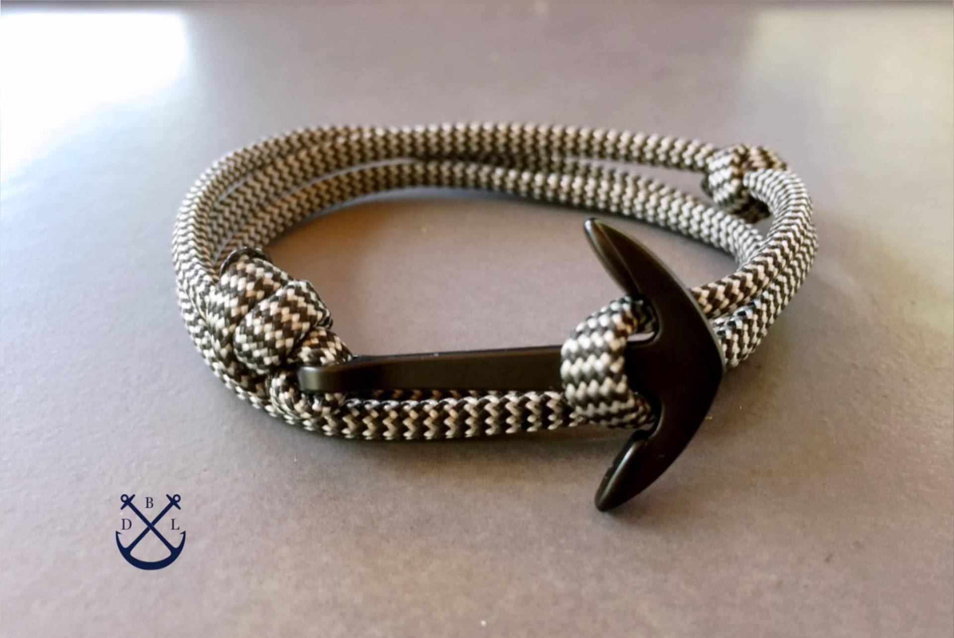 Wählen Sie Ihre Farbe Schwarz Anker Armband Weiß/Seil Herren & Damen Geschenk Für Sie Ihn Unisex von Deepbluelegend