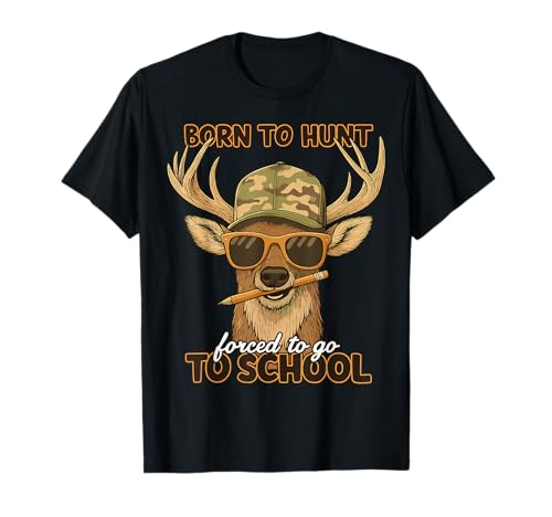 Lustiges Camouflage-T-Shirt „Forced to Go to School“ für Jungen T-Shirt Lustiges Camouflage-T-Shirt „Forced to Go to School“ für Jungen T-Shirt von Deer Hunting School Camo Boy Gift Tees Co.