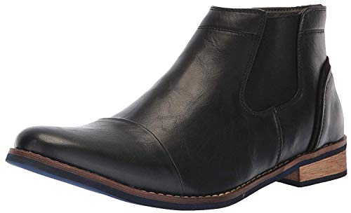 Deer Stags Herren Argos Memory Foam Kleid Komfort Casual Fashion Cap Toe Chelsea Boot, Schwarz/Blau, 42 EU von Deer Stags