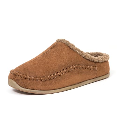 Deer Stags Herren Nordic Slipper aus Microsuede Hausschuh, Kastanie, 42 EU von Deer Stags