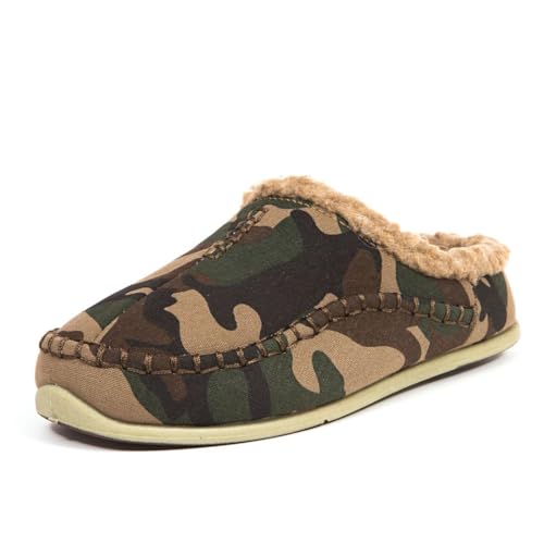 Deer Stags Herren Nordisch Hausschuh, Camouflage, 44.5 EU Weit von Deer Stags