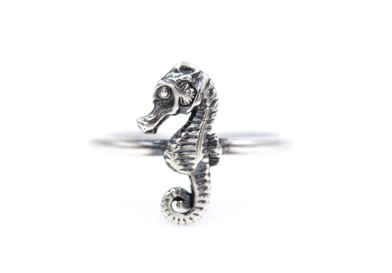 Seepferdchen Ring - Sterling Silber Ocean Schmuck von DeerGirlDesigns