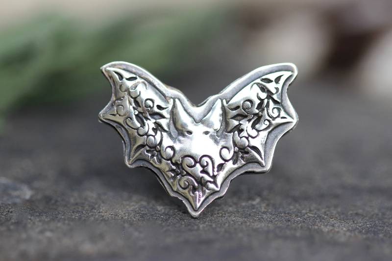 Sterling Silber Fledermaus Ring Schmuck Halloween Statement Hexen Hexe von DeerGirlDesigns