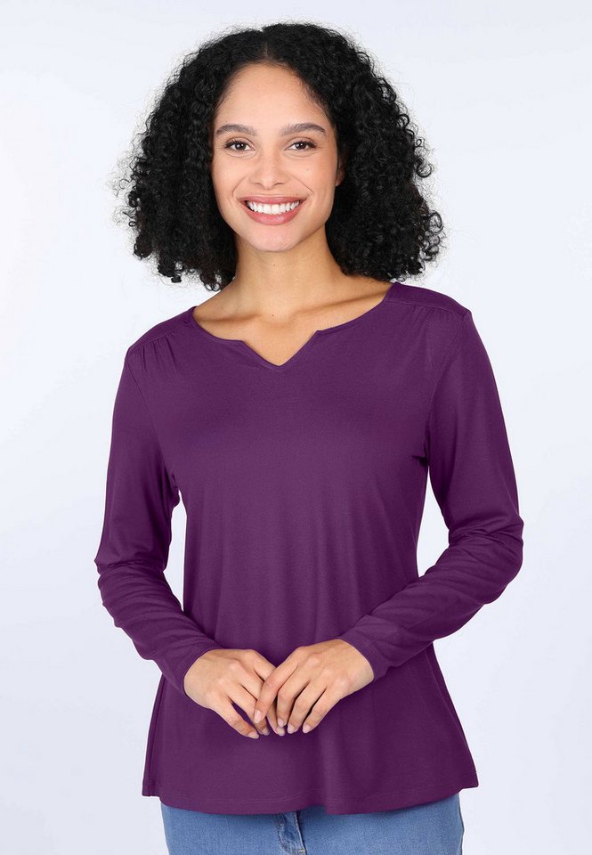 Deerberg Langarmshirt Adrijana solid von Deerberg