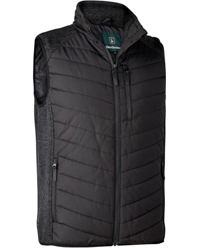 Deerhunter Moor Padded Waistcoat with Knit Black von Deerhunter
