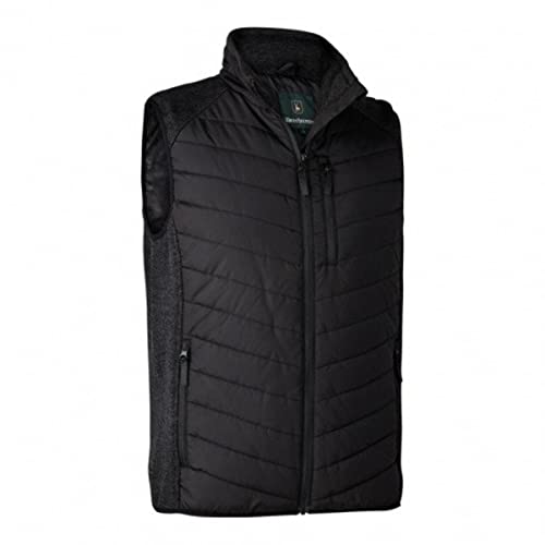 Deerhunter Moor Padded Waistcoat with Knit Black von Deerhunter