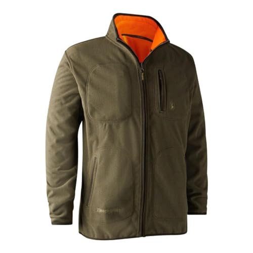 Deerhunter Wildhüter Bonded Fleece Jacke - reversible orange von Deerhunter