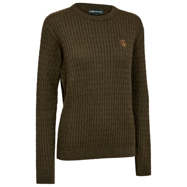 Deerhunter - Women's Harrington Knit with Braid Pattern - Merinopullover Gr 34 oliv/braun Deerhunter - Women's Harrington Knit with Braid Pattern - Merinopullover Gr 34 oliv/braun von Deerhunter