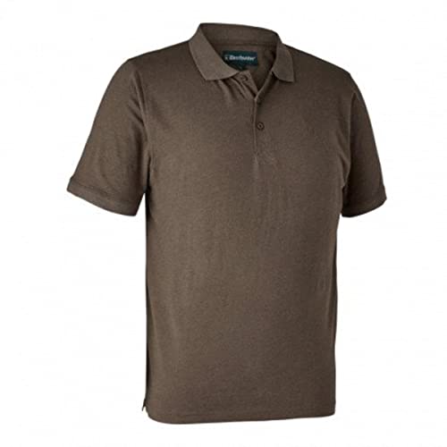 Gunnar Polo Shirt Brown Leaf Melange von Deerhunter