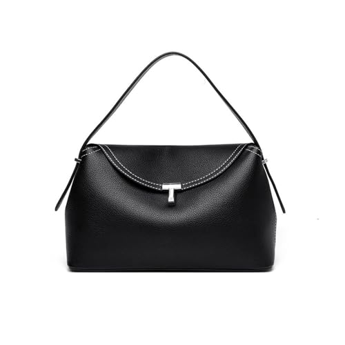 Deermisu PU-Leder-Handtaschen für Damen, Pendler, Crossbody-Tasche mit abnehmbarem Schultergurt, Schultertasche für die Arbeit, Schwarz, Einheitsgröße, Schlicht und stilvoll Deermisu PU-Leder-Handtaschen für Damen, Pendler, Crossbody-Tasche mit abnehmbarem Schultergurt, Schultertasche für die Arbeit, Schwarz, Einheitsgröße, Schlicht und stilvoll von Deermisu