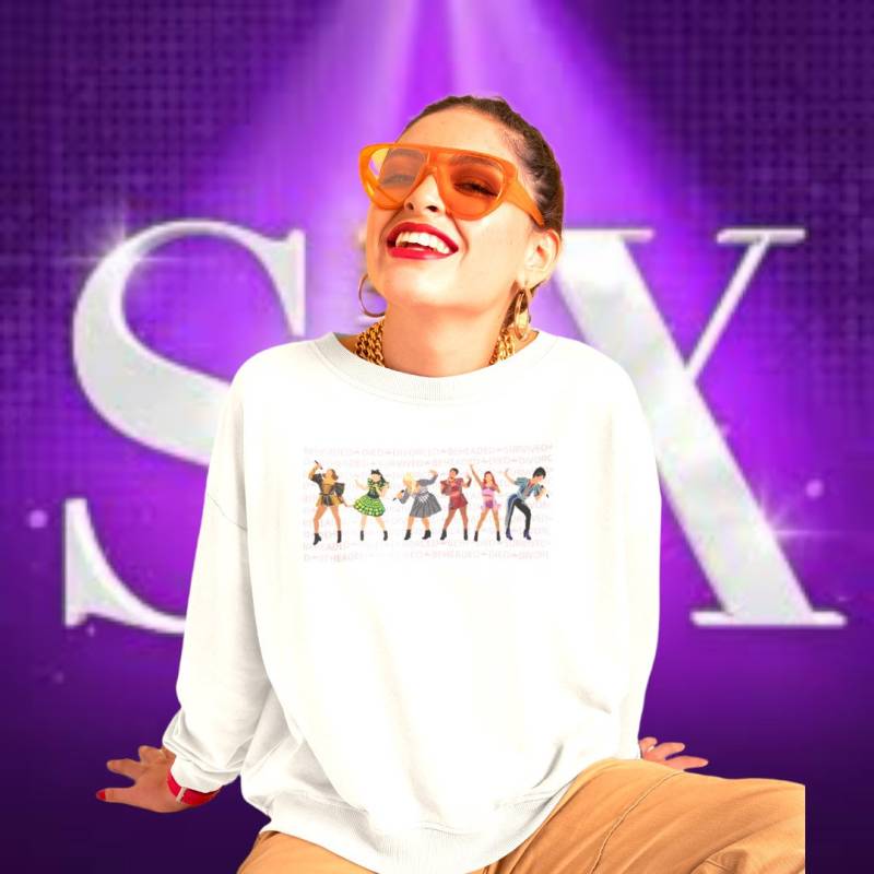 Megasix Six The Musical Broadway Queens Wives Adult Unisex Heavy Blend Crewneck Sweatshirt von DeesSweetThings