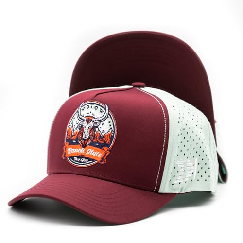 Ranch-Style Snapback Cap Curved Brim von Deez Hats