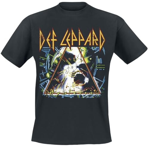 Def Leppard Hysteria Männer T-Shirt schwarz XXL 100% Baumwolle Band-Merch, Bands von Def Leppard