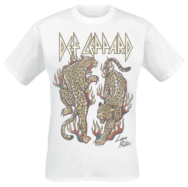 Def Leppard Love Bites T-Shirt weiß in XXL von Def Leppard